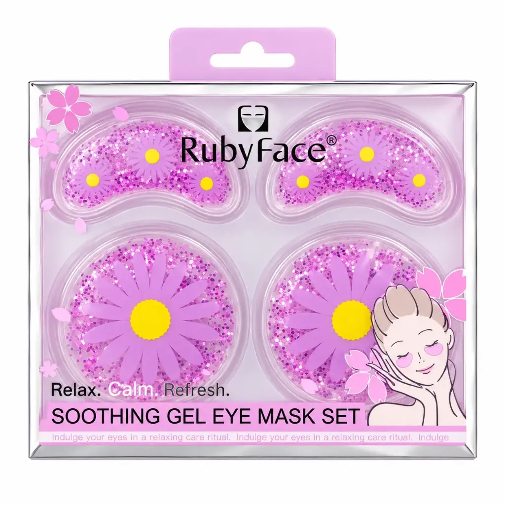SET ALMOHADILLA REFRESCANTE P/ OJOS GEL X4 6CM E/ CJ ( DL23638 )
