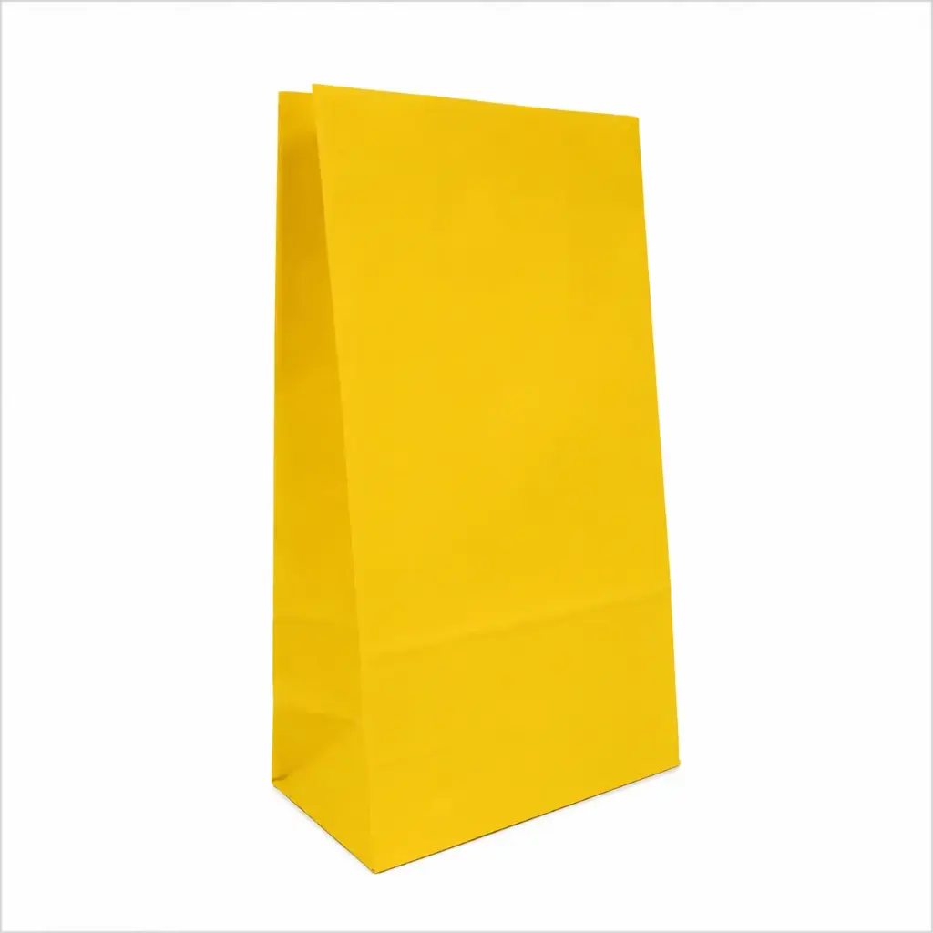 BOLSA DE PAPEL AMARILLO 14 X 8 X 26CM ( 44420027 / TOL0010 )
