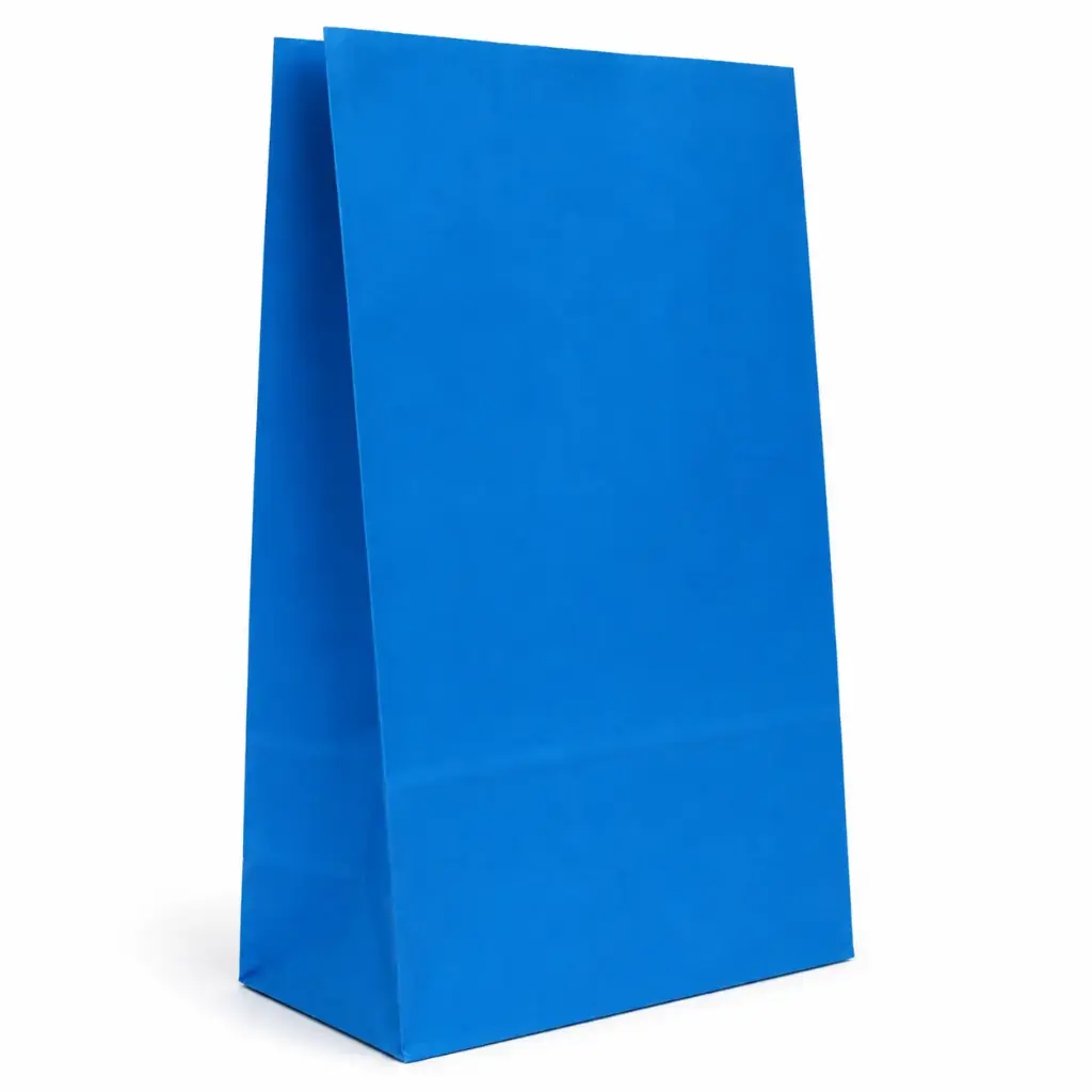 BOLSA DE PAPEL AZUL 14 X 8 X 26CM ( 44420032 / TOL0004 )