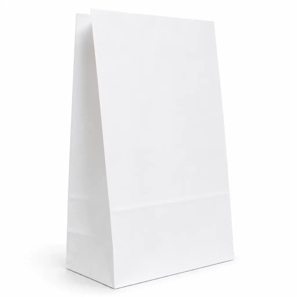 BOLSA DE PAPEL BLANCO 14 X 8 X 26CM ( 44420038 / TOL0001 )
