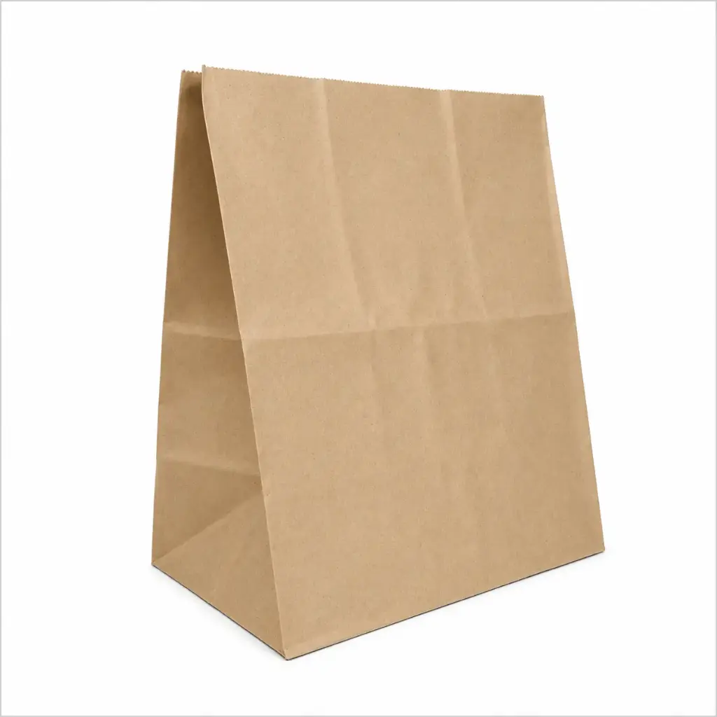 BOLSA DE PAPEL MADERA FOOD 26 X 16 X 30CM ( 44420040 / TOL0014 )