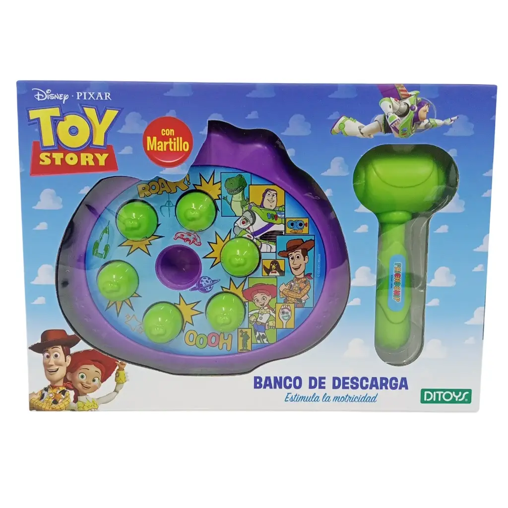 BANCO DE DESCARGA TOY STORY C/ MARTILLO DITOYS E/ CJ ( 3056 )