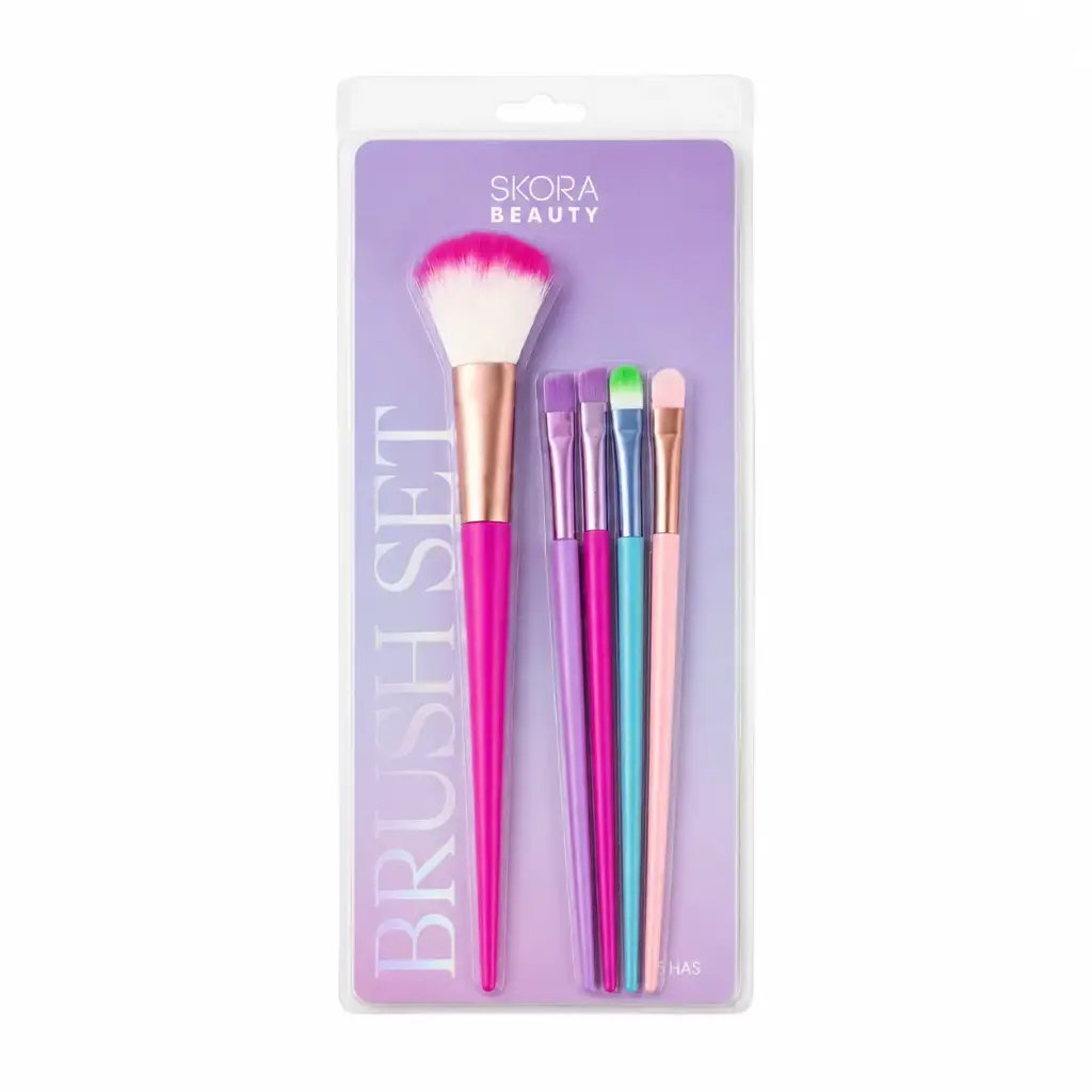 SET DE BROCHAS P/ MAQUILLAJE SKORA X5 E/ BO ( 38905 / XIM1365-02 )