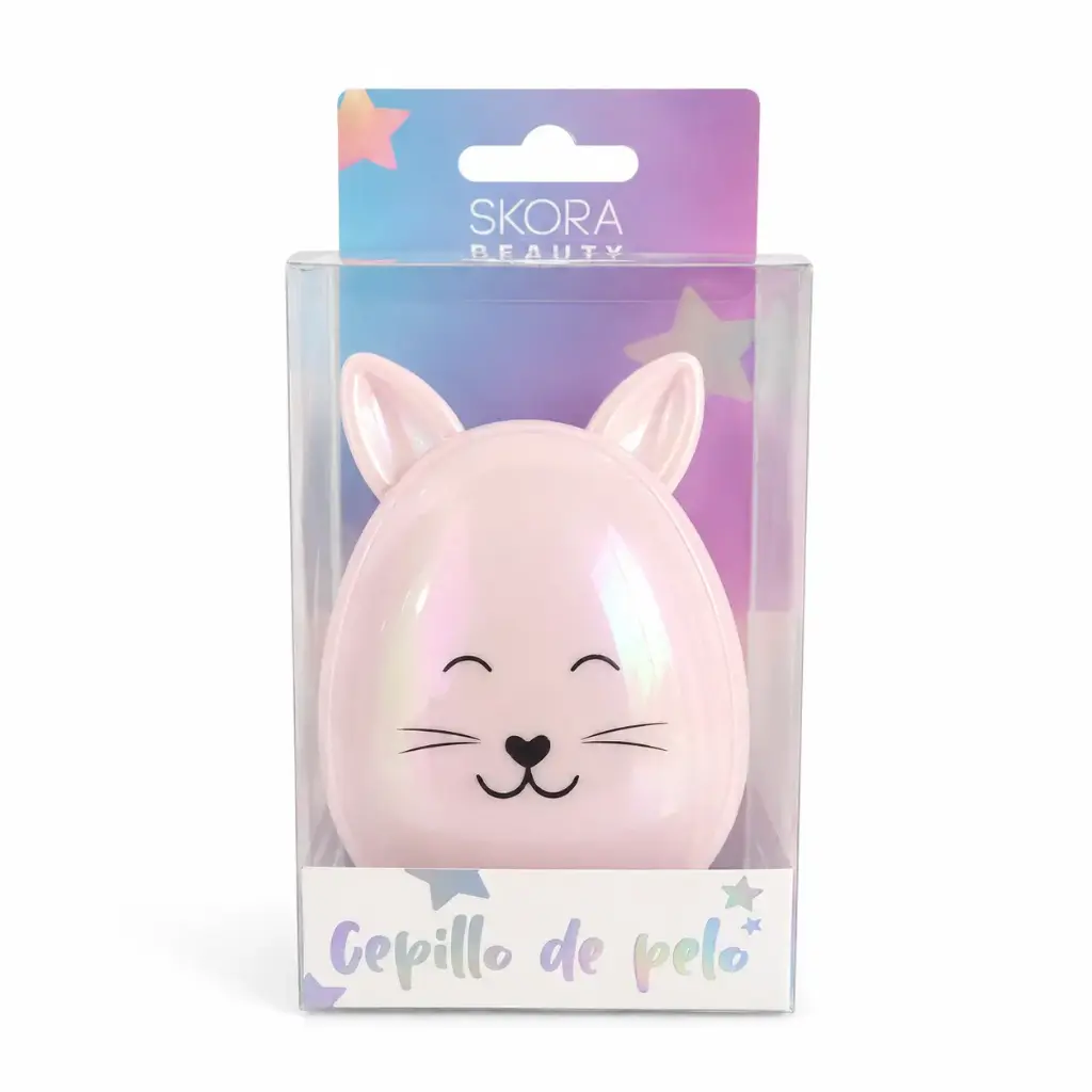 CEPILLO DESENREDANTE GATITO SKORA 10CM E/ CJ ( XIM1380-22)