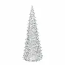 ARBOL NAVIDEÑO C/ LUZ A PILA ACRILICO E/ CJ ( K0864 )