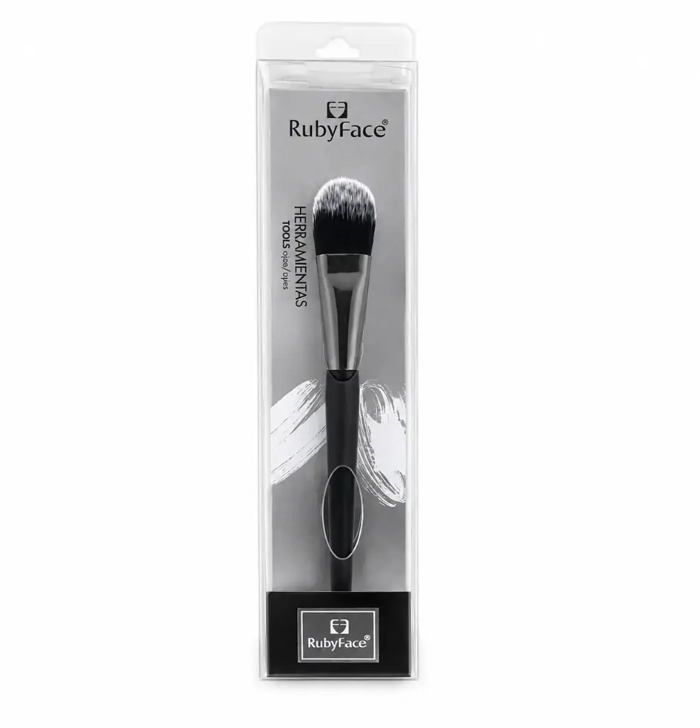 BROCHA P/ MAQUILLAJE PUNTA CHATA 16.5CM ( DL15461 )