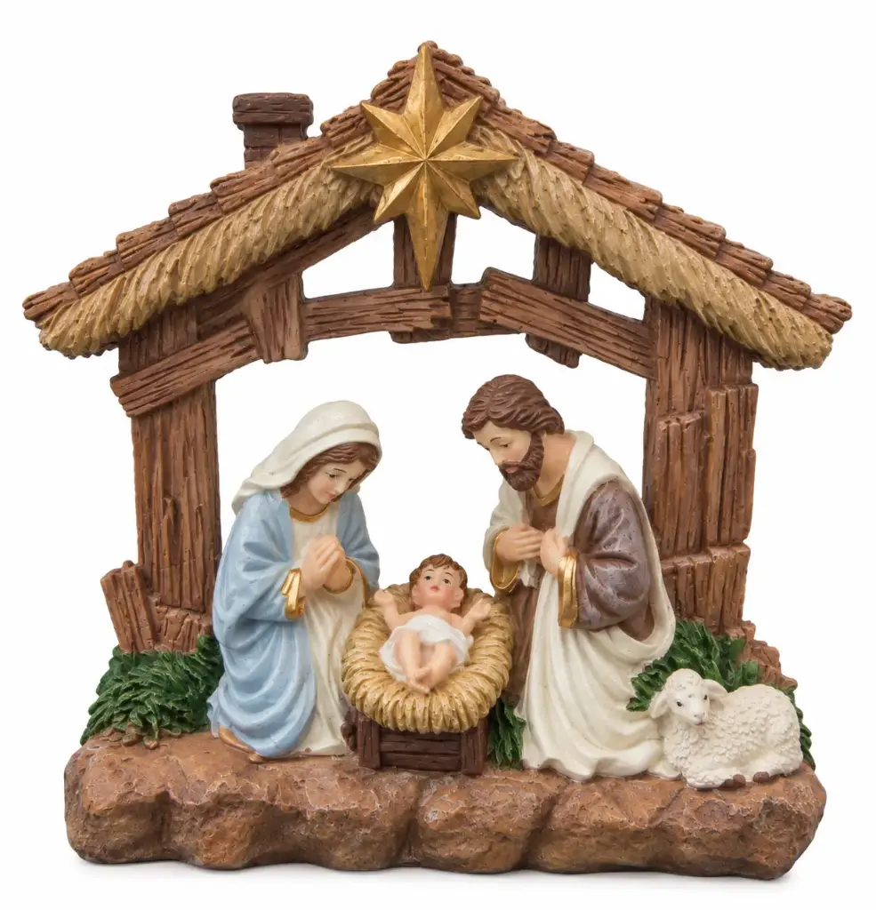 PESEBRE NAVIDEÑO 14 X 14CM E/ CJ ( K1269 )