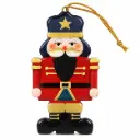 ADORNO NAVIDEÑO CASCANUECES ESMALTADO 7 X 12CM E/ BO ( K1529 )