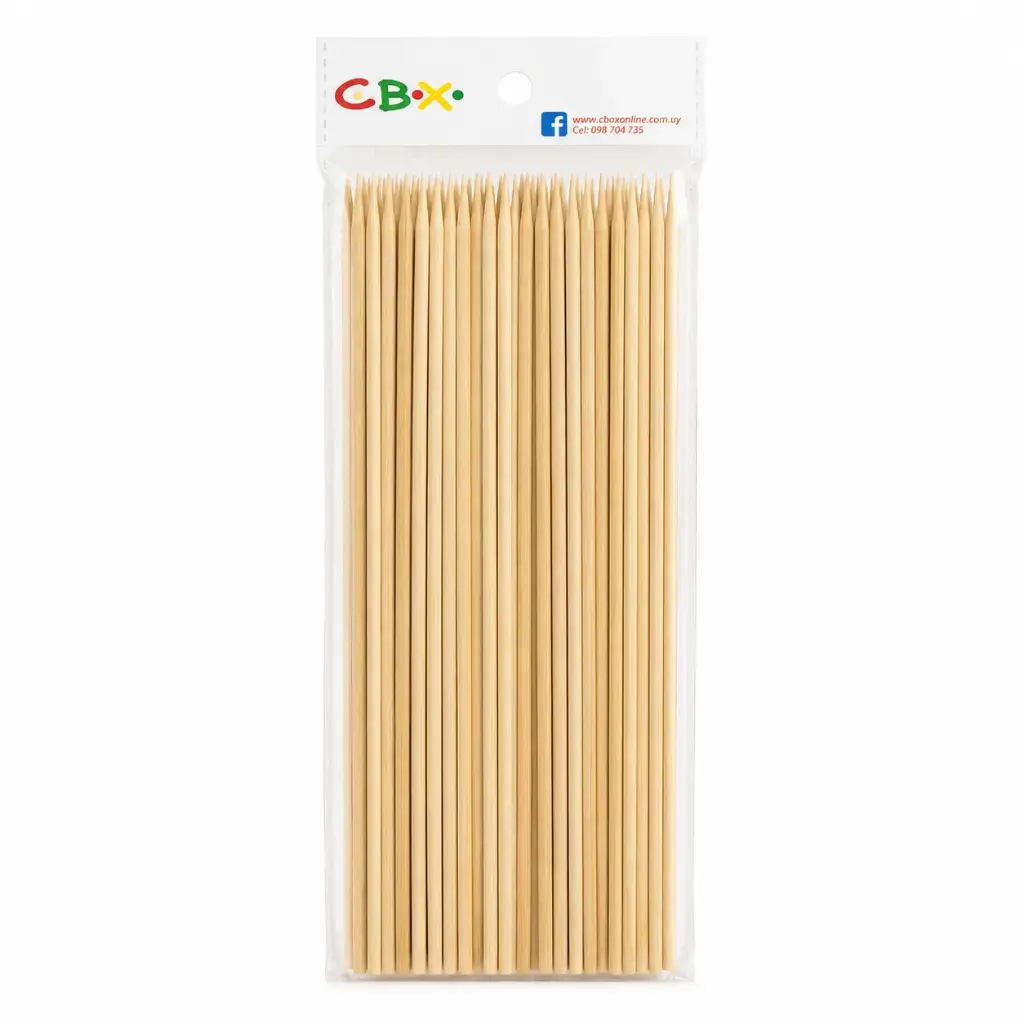 PALITOS P/ BROCHETTE BAMBU X90 20CM E/ BO ( 20 )