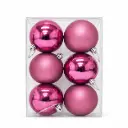 BOLA NAVIDEÑA 8CM X6 E/ CJ ( NS442557 )
