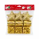 ADORNO NAVIDEÑO 4CM X9 E/ BO ( NS368645 )