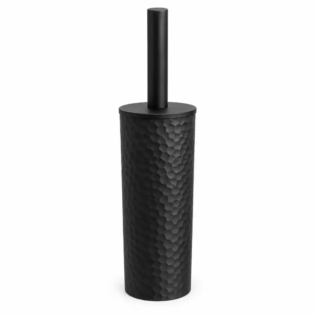 CEPILLO P/ BAÑO PLASTICO NEGRO 9.5 X 9.5 X 37.5CM ( B5172N )