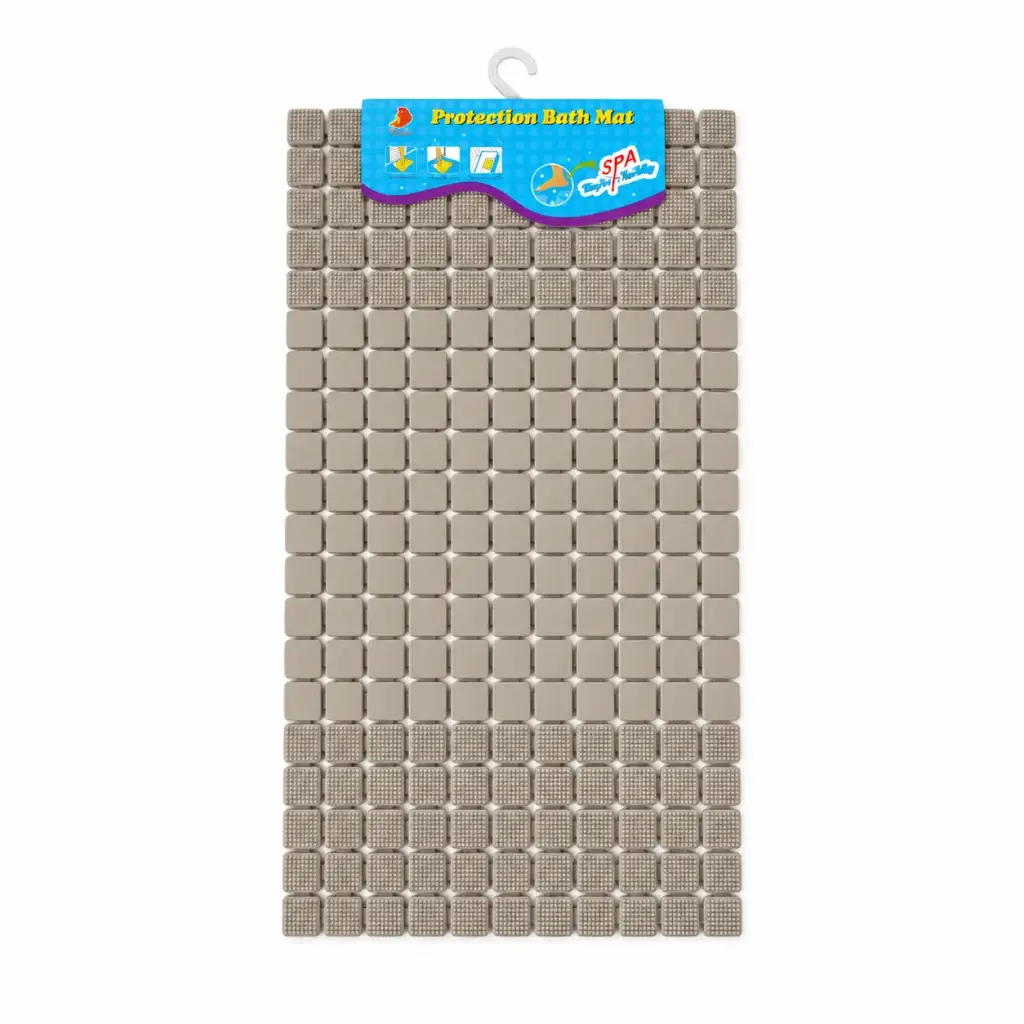 ALFOMBRA DE BAÑO ANTIDESLIZANTE BEIGE 39 X 71CM ( B0618BE )