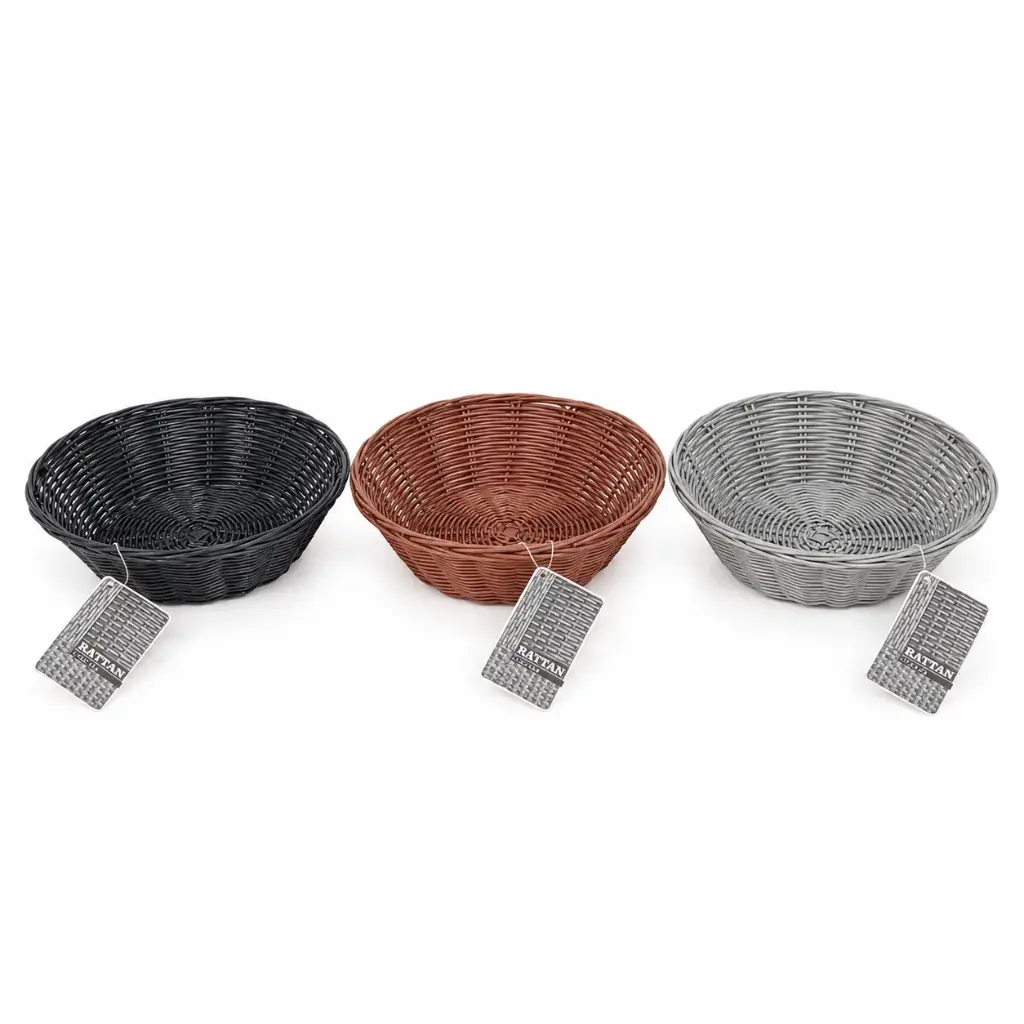 CESTA REDONDA RATAN 22 X 6CM ( ZY3023-2 )