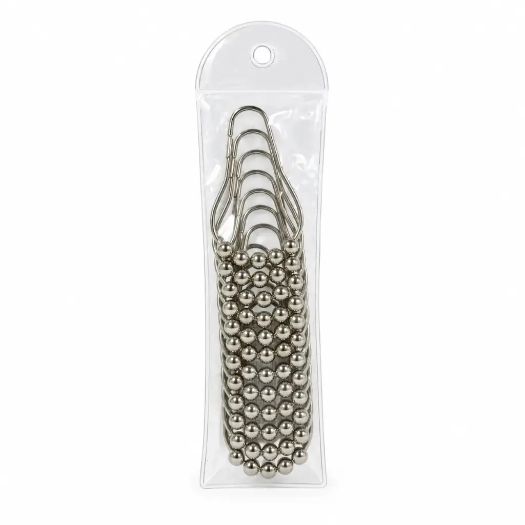 GANCHO METAL P/ CORTINA DE BAÑO 6.5 X 4CM ( E0058 )