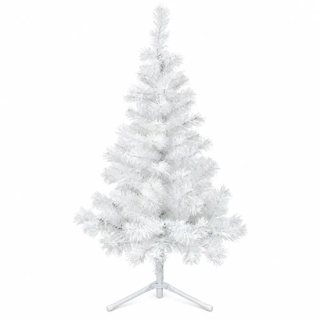 ARBOL NAVIDEÑO CANADIENSE BLANCO C/ PIE METAL 1.50MTS ( 81845 )
