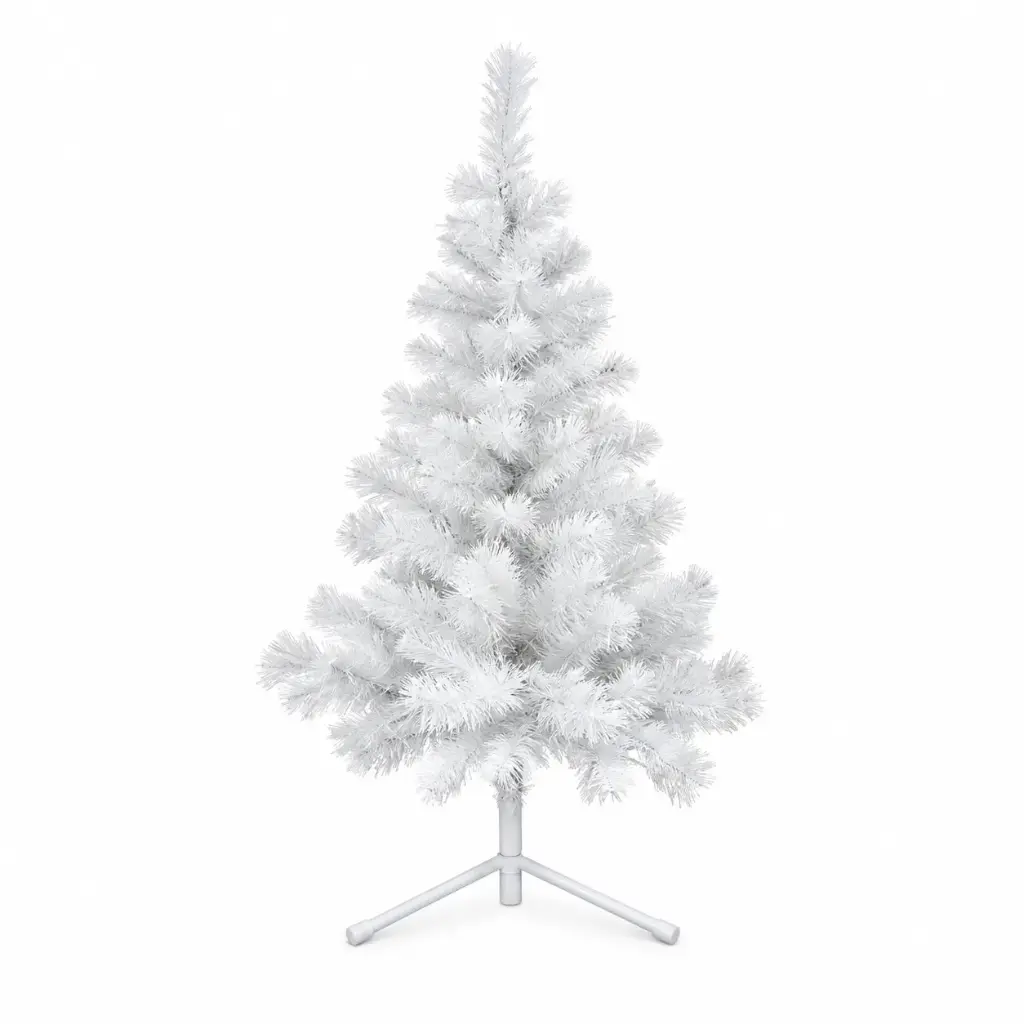 ARBOL NAVIDEÑO CANADIENSE BLANCO C/ PIE METAL 1.80MTS ( 81846 )