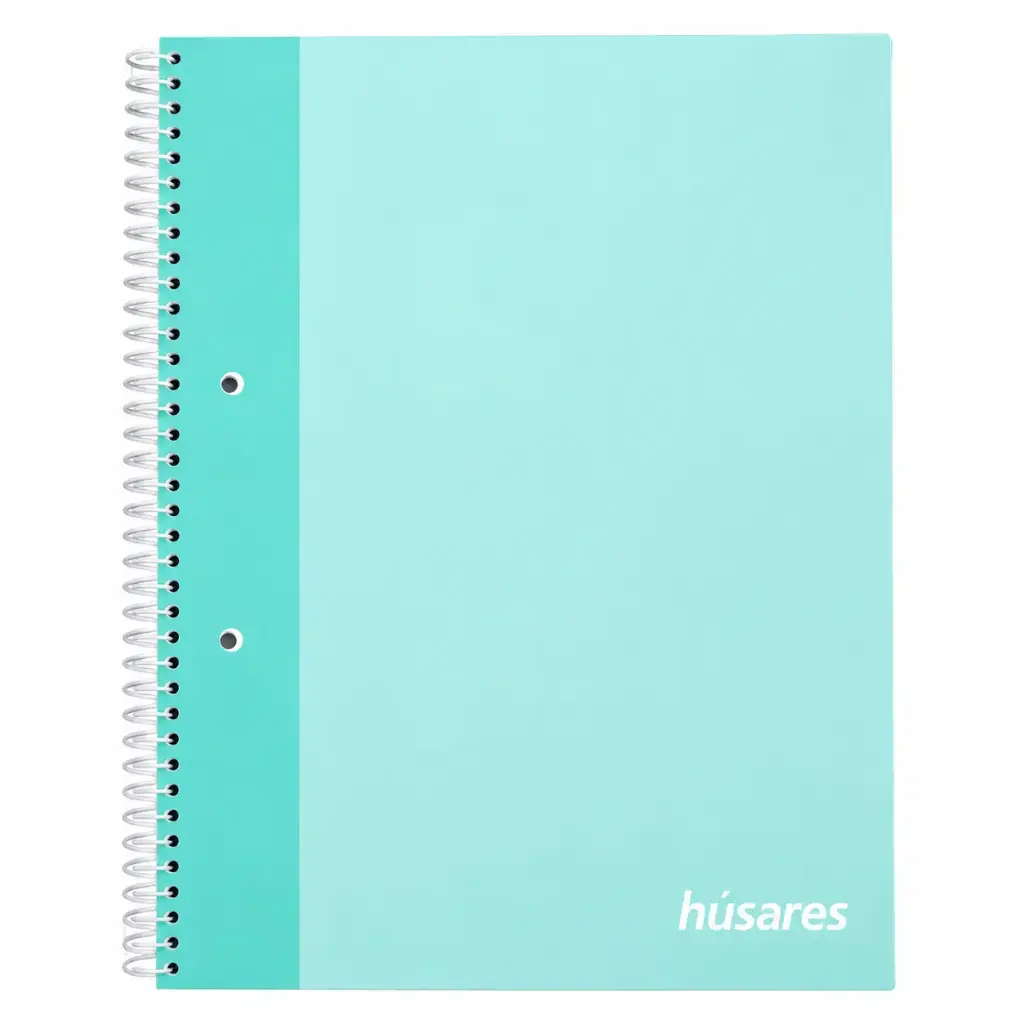 CUADERNO A4 HUSARES PASTEL C/ ESPIRAL RAYADO ( 6286 )