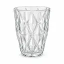 VASO VIDRIO LABRADO ROMBOS 8 X 10CM ( A-71 / DM311 )