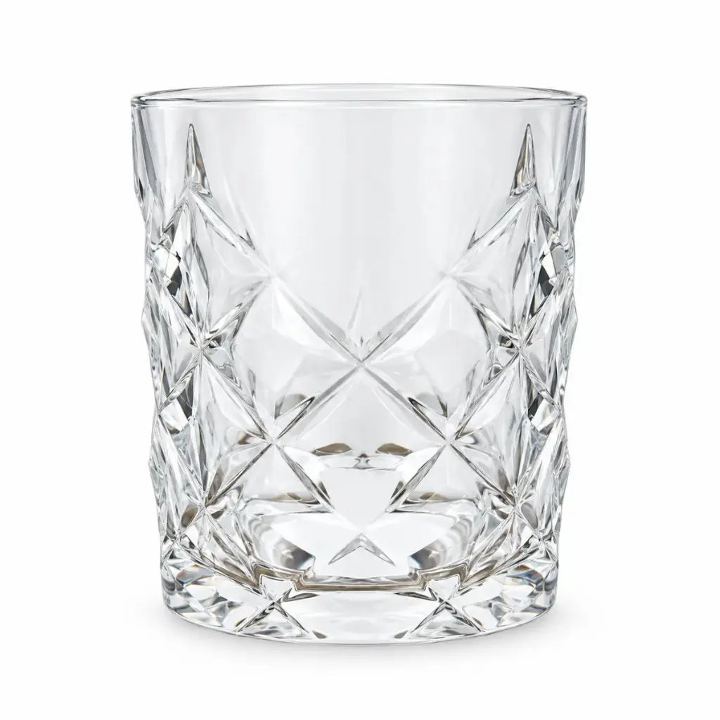 VASO VIDRIO WHISKY LABRADO 8 X 9CM ( A-73 / DM331-7 )