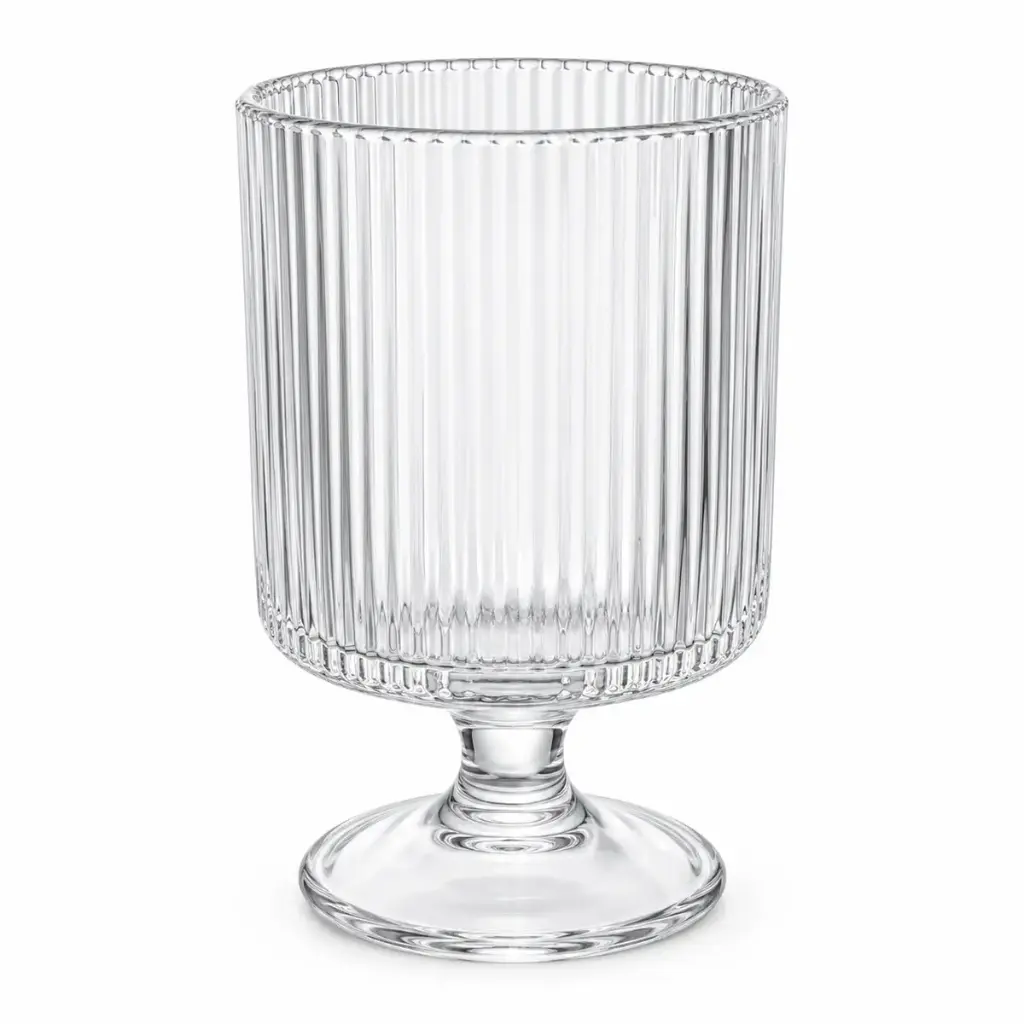 COPA VIDRIO MIL RAYAS 7.5 X 12CM ( A-81 / JZ-188 )