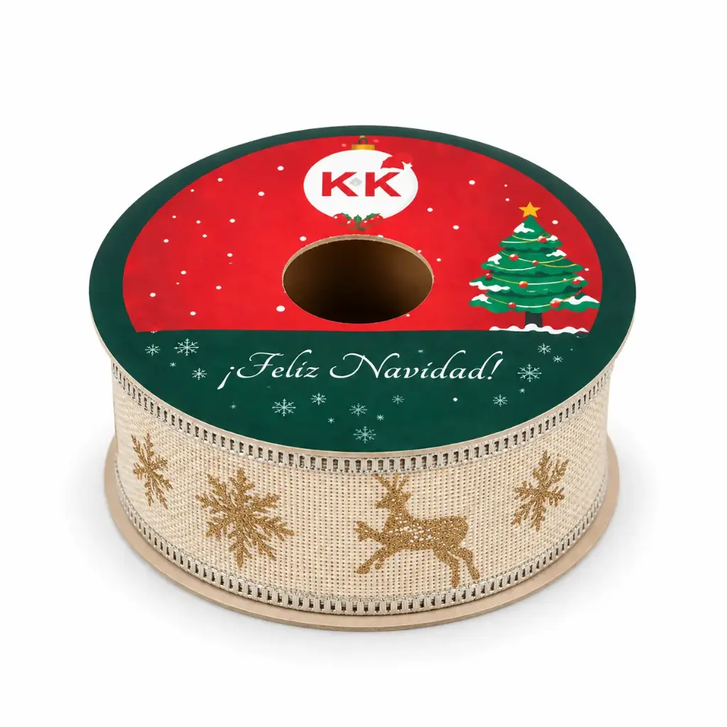 CINTA NAVIDEÑA 2.5CM X 2MTS ( NS411336 )