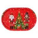 BANDEJA PLASTICA OVAL NAVIDEÑA 36 X 22 X 2CM ( NS413425Z1 )