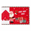 INDIVIDUAL NAVIDEÑO C/ POSA VASOS 27 X 42CM X6 E/ BO ( NS441854 )