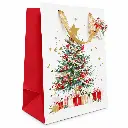 BOLSA REGALO PAPEL LAMINADO C/ DISEÑO 32 X 26 X 12CM ( CA6936 )