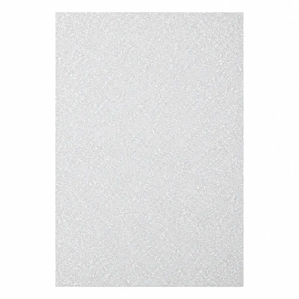 GOMA EVA GLITTER BLANCA 40 X 60CM ( M1 )