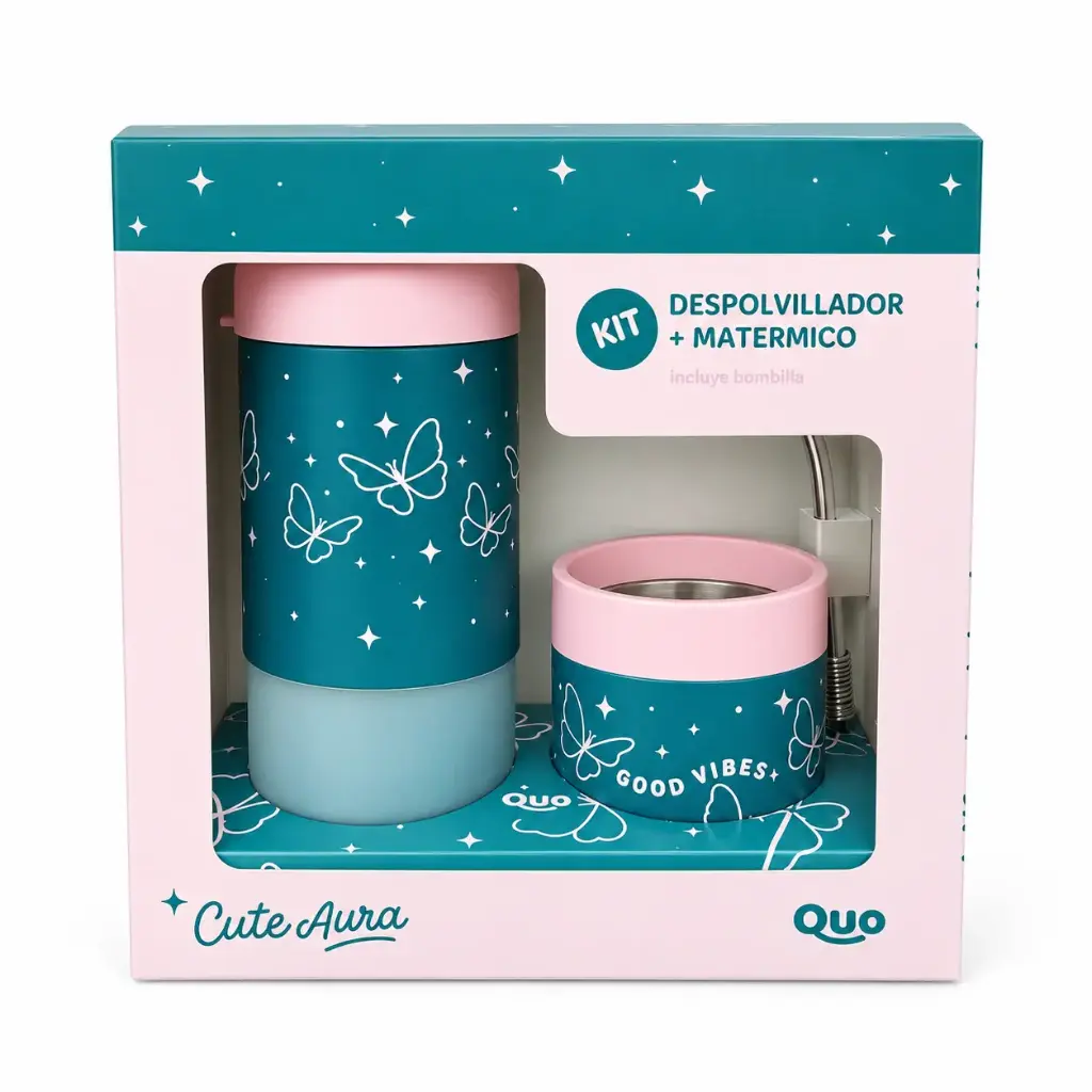 KIT MATERMICO CUTE C/ DESPOLVILLADOR Y BOMBILLA ( 7467 )