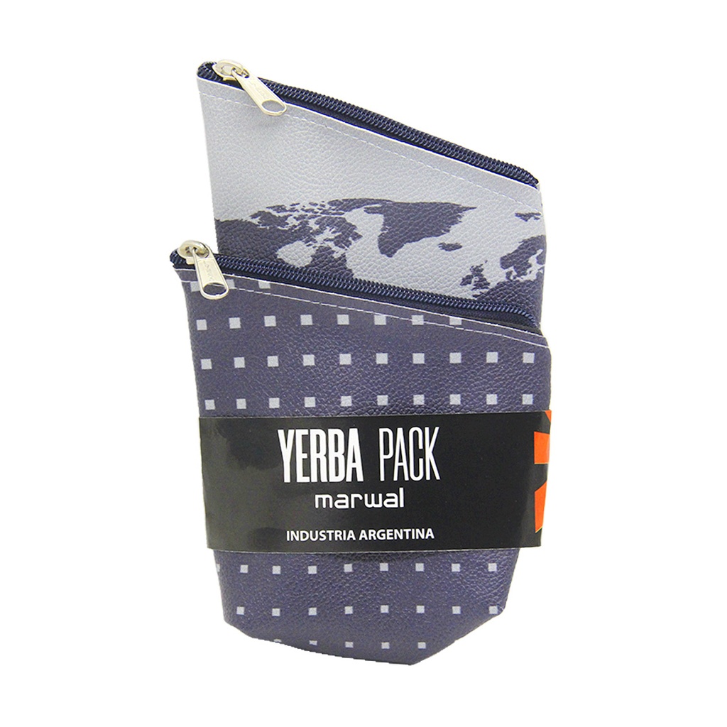 SET MATERO CUERINA ESTAMPADA YERBAPACK X2 E/ CT ( 40914 )