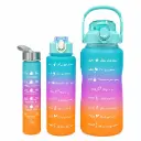 SET BOTELLA MOTIVACIONALES 300ML - 900ML - 2000ML X3 E/ BO ( A-28 )