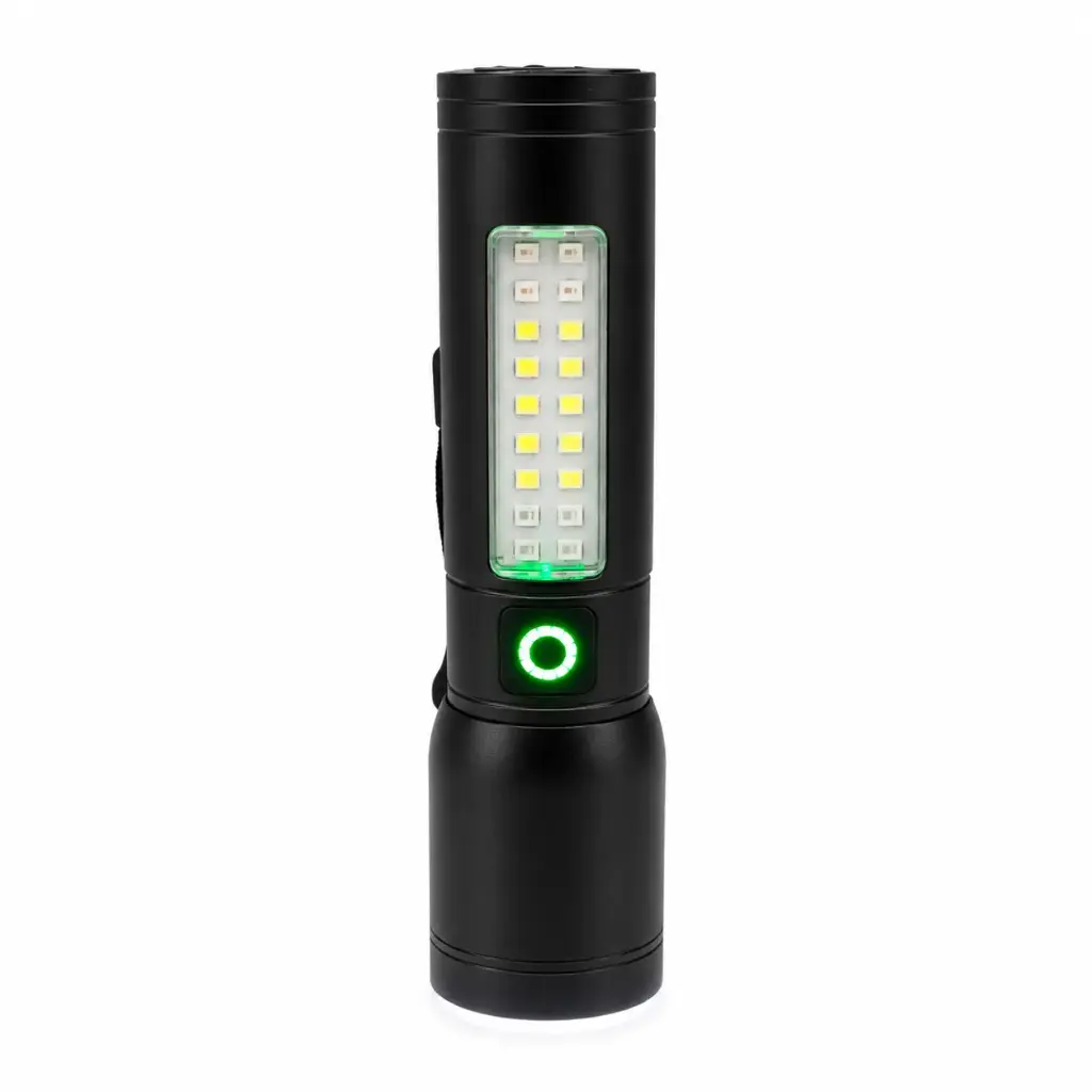 LINTERNA LED METAL RECARGABLE 800MHA E/ CJ ( 635 )  