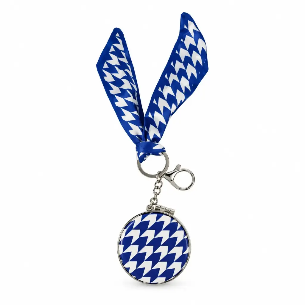 ESPEJO DE CARTERA DOBLE FAZ LLAVERO 6CM ( 2523-30 )