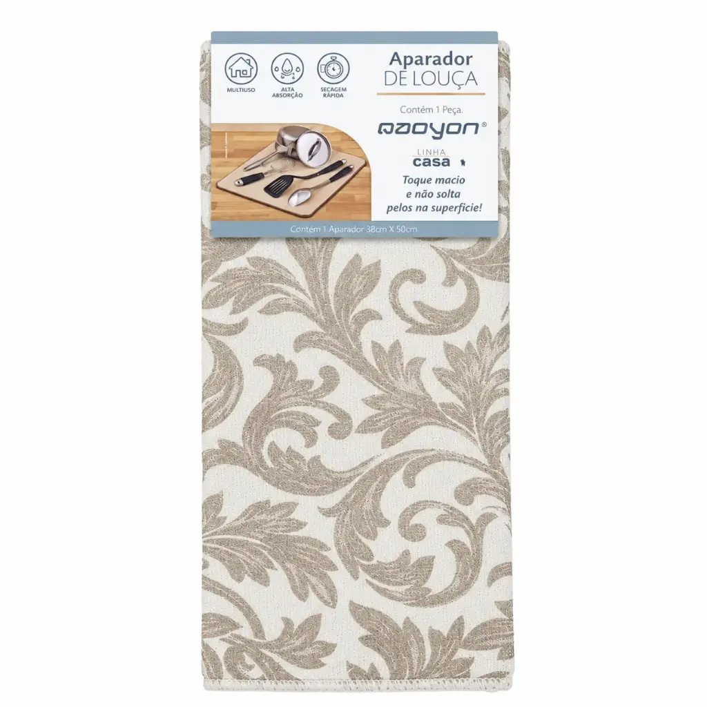 PAÑO ESCURRIDOR MICROFIBRA ESTAMPADO 38 X 50CM E/ CT ( ZX-95 )