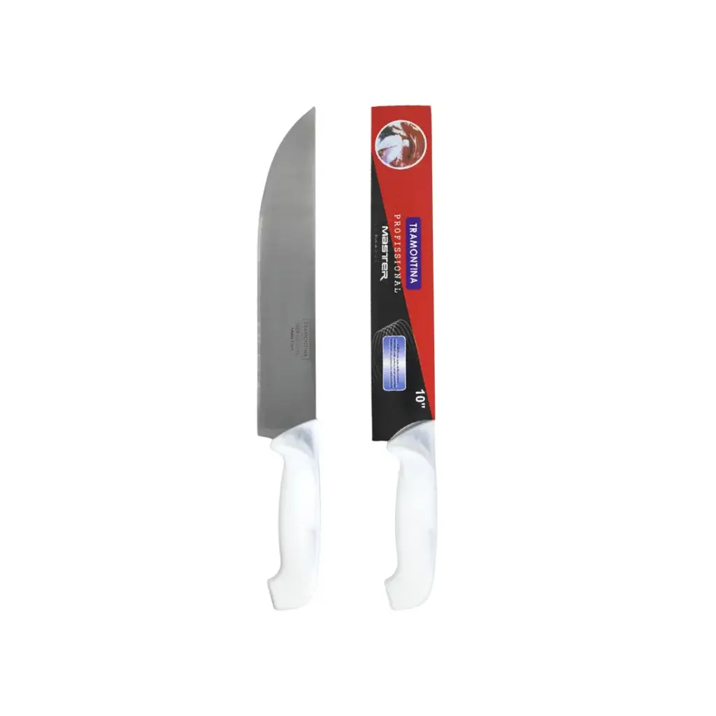 CUCHILLO 10" MANGO PLASTICO BLANCO e/Ct ( AR1014 / CH2035 )