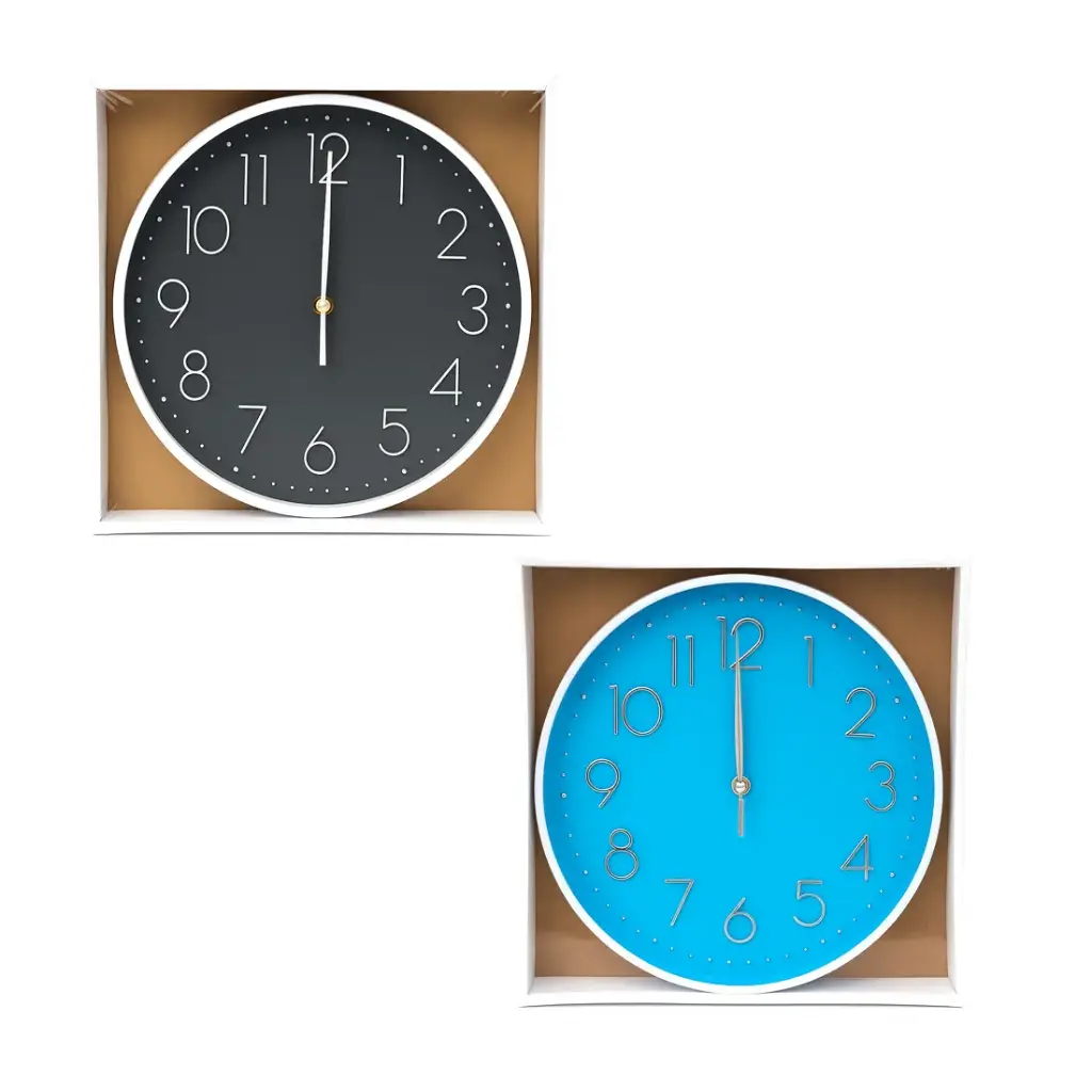RELOJ DE PARED 25CM E/ CJ ( 159867/159870 )