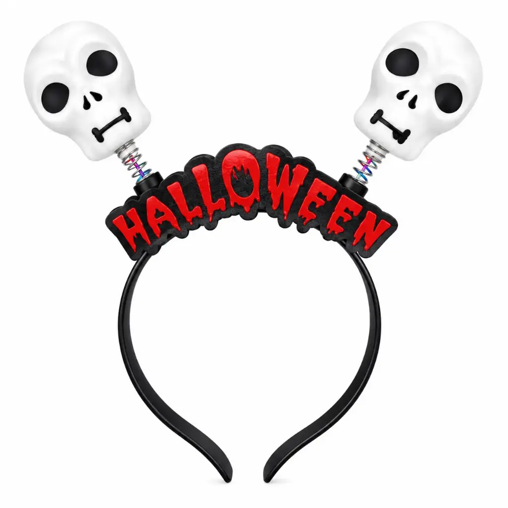 VINCHA CALAVERA HALLOWEEN LED E/ BO ( YJ0124 )