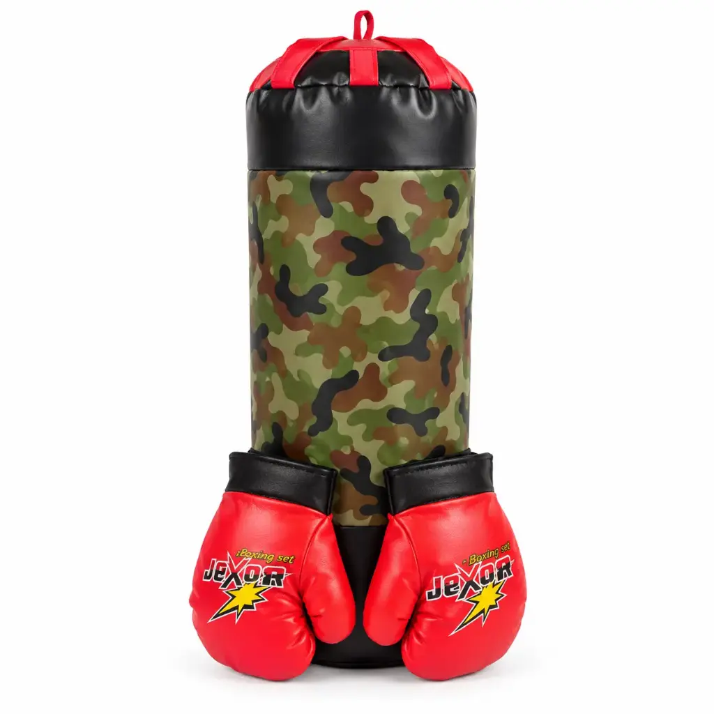 BOLSA DE BOXEO C/ GUANTES E/ RED ( 881-12 )