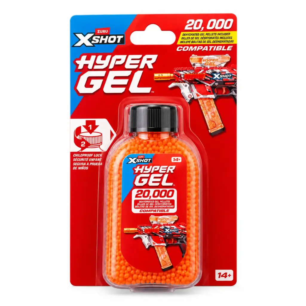 RECARGA P/ ARMAS X-SHOT HYPER GEL X20000 E/ BL ( 7603 )