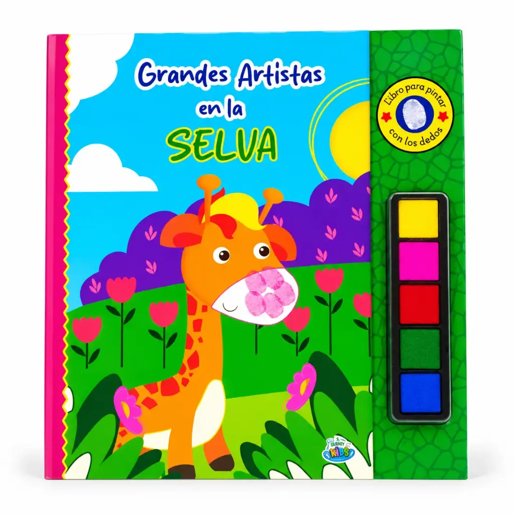 LIBRO P/ COLOREAR GRANDES ARTISTAS EN LA SELVA C/ ACUARELAS E/ B0 ( BK-350 )