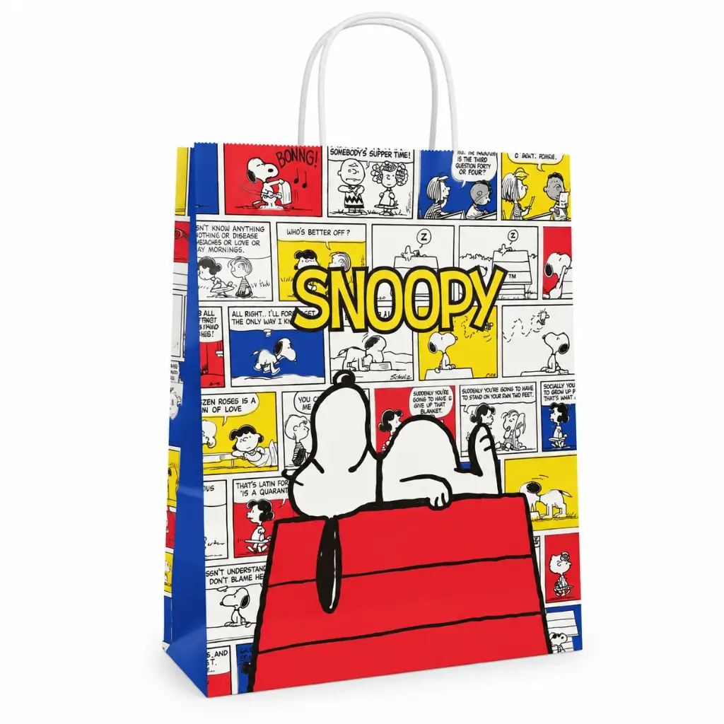 BOLSA P/ REGALO SNOOPY COMIC 22 X 10 X 30CM ( BF221030SCO )