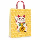 BOLSA P/ REGALO GATO DE LA SUERTE 22 X 10 X 30CM ( BF221030GS )