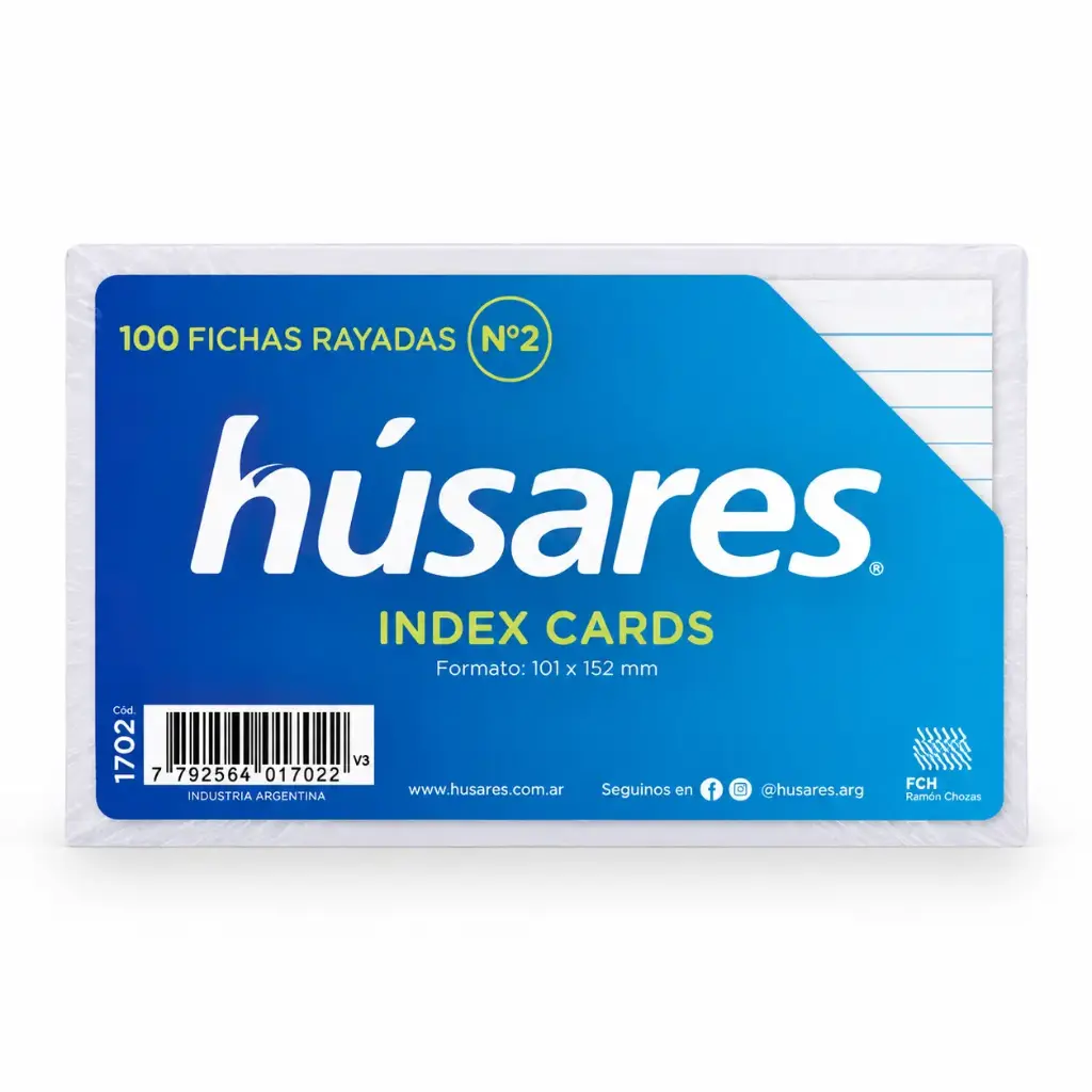 FICHA N°2 HUSARES RAYADAS X100 ( 1702 )