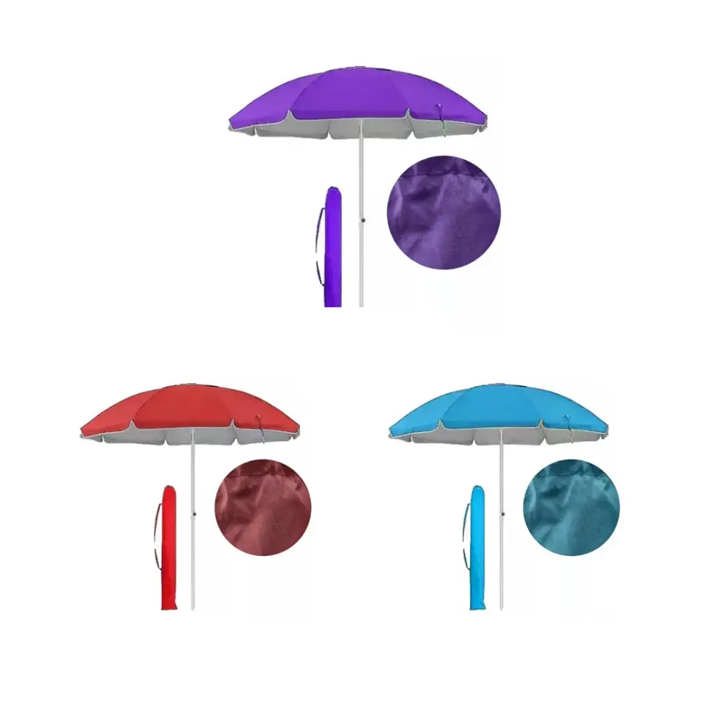 *SOMBRILLA MALDIVAS RECLINABLE ALUMINIZADA C/RESPIRACION 2MTS ( GL200VSP-28-B )