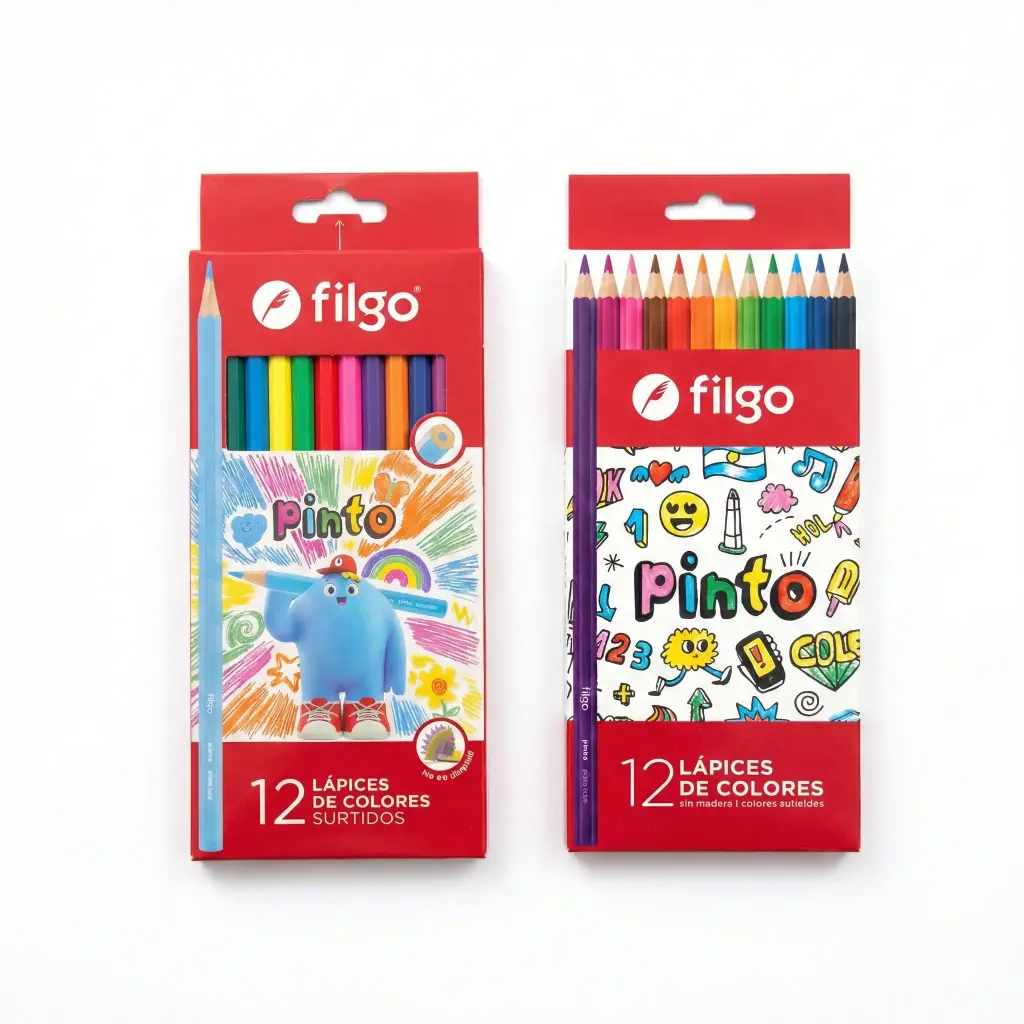 LAPICES FILGO COLOR LARGOS X12 E/ CJ ( PN201-E12-SUR )