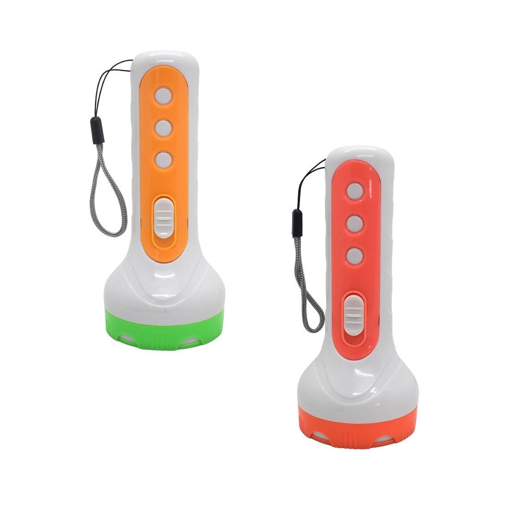 #3 LINTERNA 1 LED A PILA 16CM E/BO ( EL7831 )