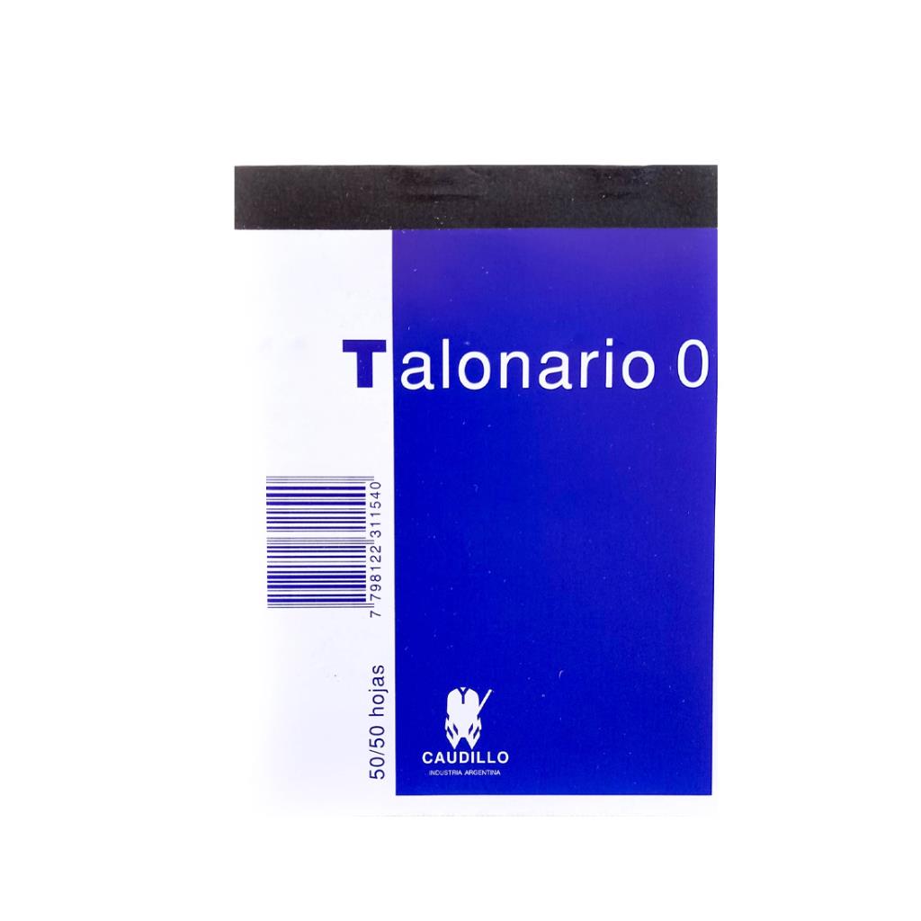TALONARIO REMITO C/ DUPLICADO CAUDILLO 10X13cm x50hjs