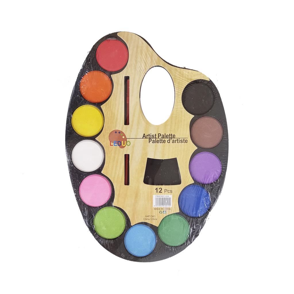 ACUARELA PALETA ARTISTICA X12 C/ PINCEL ( 514524 )